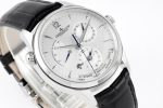 Master Geographic Real PR SS ZF 1:1 Best Edition White Dial on Black Leather Strap A939 - Image 4