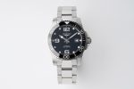 Conquest L3.840.4.56.6 Real Ceramic Bezel SS ZF 1:1 Best Edition Black Dial on SS Bracelet A2824