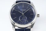 Master Moonphase SS APSF 1:1 Best Edition Blue Stick Dial on Blue Leather Strap AL899 - Image 2