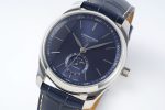 Master Moonphase SS APSF 1:1 Best Edition Blue Stick Dial on Blue Leather Strap AL899 - Image 3