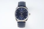Master Moonphase SS APSF 1:1 Best Edition Blue Diamonds Dial on Blue Leather Strap AL899