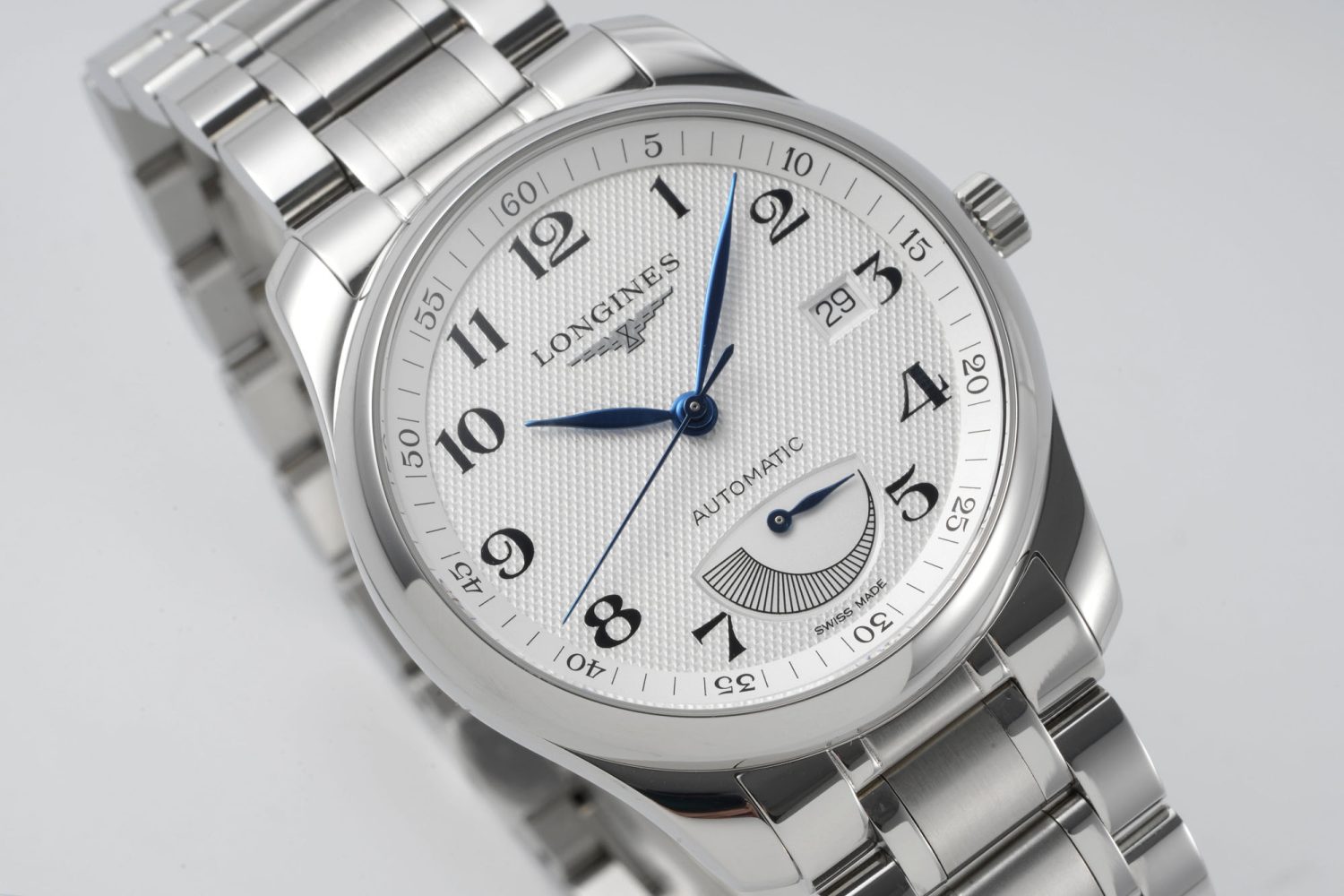 Master Power Reserve SS APSF 1:1 Best Edition White Dial on SS Bracelet AL602 - Image 4
