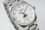 Master Moonphase SS APSF 1:1 Best Edition White Diamonds Dial on SS Bracelet AL899 - Image 4