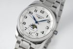 Master Moonphase SS APSF 1:1 Best Edition White Numeral Dial on SS Bracelet AL899 - Image 3