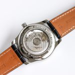Longines Master Moonphase GF SS Roman Markers Blue Textured Dial On Leather Strap A899 - Image 8