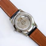 Longines Master Moonphase GF SS Roman Markers Blue Textured Dial On Leather Strap A899 - Image 8