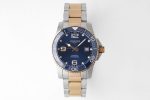 Conquest SS/RG Blue Ceramic Bezel SS ZF 1:1 Best Edition Blue Dial on SS/RG Bracelet A2824