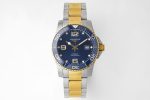 Conquest SS/YG Blue Ceramic Bezel SS ZF 1:1 Best Edition Blue Dial on SS/YG Bracelet A2824