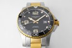Conquest SS/YG Black Ceramic Bezel SS ZF 1:1 Best Edition Black Dial on SS/YG Bracelet A2824 - Image 2