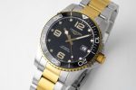 Conquest SS/YG Black Ceramic Bezel SS ZF 1:1 Best Edition Black Dial on SS/YG Bracelet A2824 - Image 3