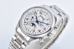 Master Moonphase Chronograph SS White Dial on Bracelet A7751 - Image 3