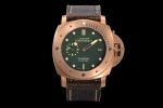 PAM382 N Bronzo VSF 1:1 Best Edition on Brown Distressed Calfskin Strap P.9000 Super Clone V2