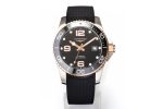 Conquest SS/YG Blue Ceramic Bezel SS ZF 1:1 Best Edition Blue Dial on Blue Rubber Strap A2824 - Image 5