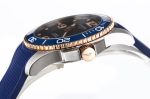 Conquest SS/YG Blue Ceramic Bezel SS ZF 1:1 Best Edition Blue Dial on Blue Rubber Strap A2824 - Image 3