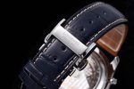 Master Moonphase Chronograph SS GSF 1:1 Best Edition Blue Dial on Black Leather Strap A7751 - Image 9