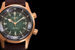 Longines Legend Diver Bronze OSF 1:1 Best Edition Green Dial on Leather Strap A2824 - Image 4