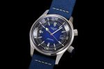 Longines Legend Diver SS OSF 1:1 Best Edition Blue Dial on Nylon Claded Leather Strap A2824 - Image 3
