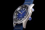 Longines Legend Diver SS OSF 1:1 Best Edition Blue Dial on Nylon Claded Leather Strap A2824 - Image 6