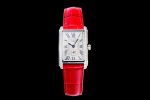 DolceVita 23mm Ladies Watch 8848F 1:1 Best Edition White Dial on Red Leather Strap Swiss Quartz