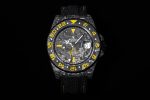 GMT DIW Carbon VSF 1:1 Best Edition Black/Yellow Black Dial on Black Nylon Strap VR3186 CHS