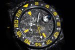 GMT DIW Carbon VSF 1:1 Best Edition Black/Yellow Black Dial on Black Nylon Strap VR3186 CHS - Image 3