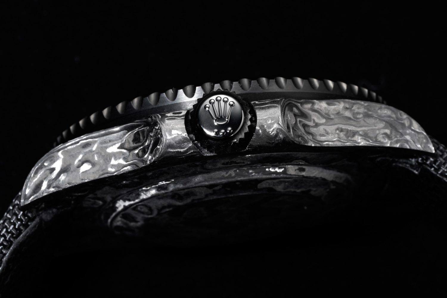 GMT DIW Carbon VSF 1:1 Best Edition Black/Yellow Black Dial on Black Nylon Strap VR3186 CHS - Image 6