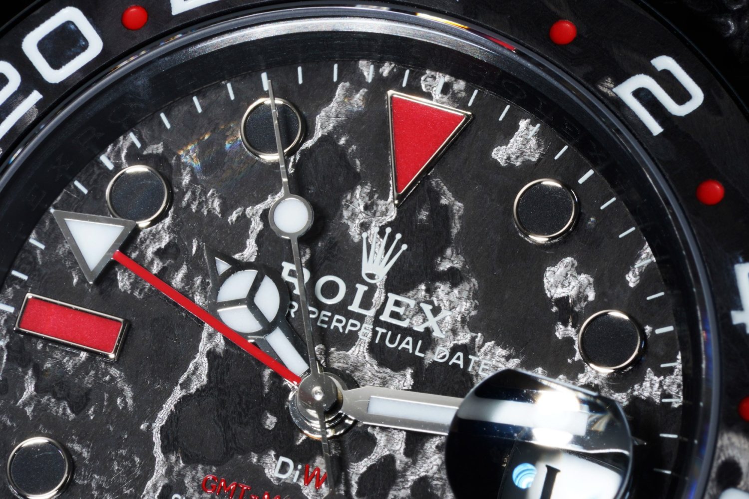 GMT DIW Carbon VSF 1:1 Best Edition Black/Red Black Dial on Black Nylon Strap VR3186 CHS - Image 5