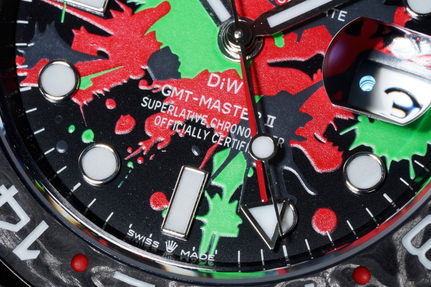 GMT DIW Carbon VSF 1:1 Best Edition Green/Red Dial on Black Nylon Strap VR3186 CHS - Image 5