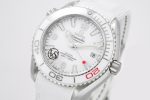 Planet Ocean 39.5mm Olympic Games SS VSF 1:1 Best Edition White Dial on White Rubber Strap A8800 - Image 2