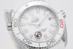 Planet Ocean 39.5mm Olympic Games SS VSF 1:1 Best Edition White Dial on White Rubber Strap A8800 - Image 3
