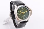 PAM1056 V GMT VSF 1:1 Best Edition Green Dial on Black Leather Strap P.9011 Super Clone - Image 2