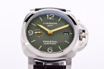PAM1056 V GMT VSF 1:1 Best Edition Green Dial on Black Leather Strap P.9011 Super Clone - Image 5