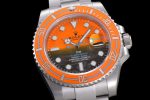 Submariner DIW Sandblasted VSF 1:1 Best Edition Orange Ceramic Bezel Orange/Black Dial on SS Bracelet VS3135 - Image 4