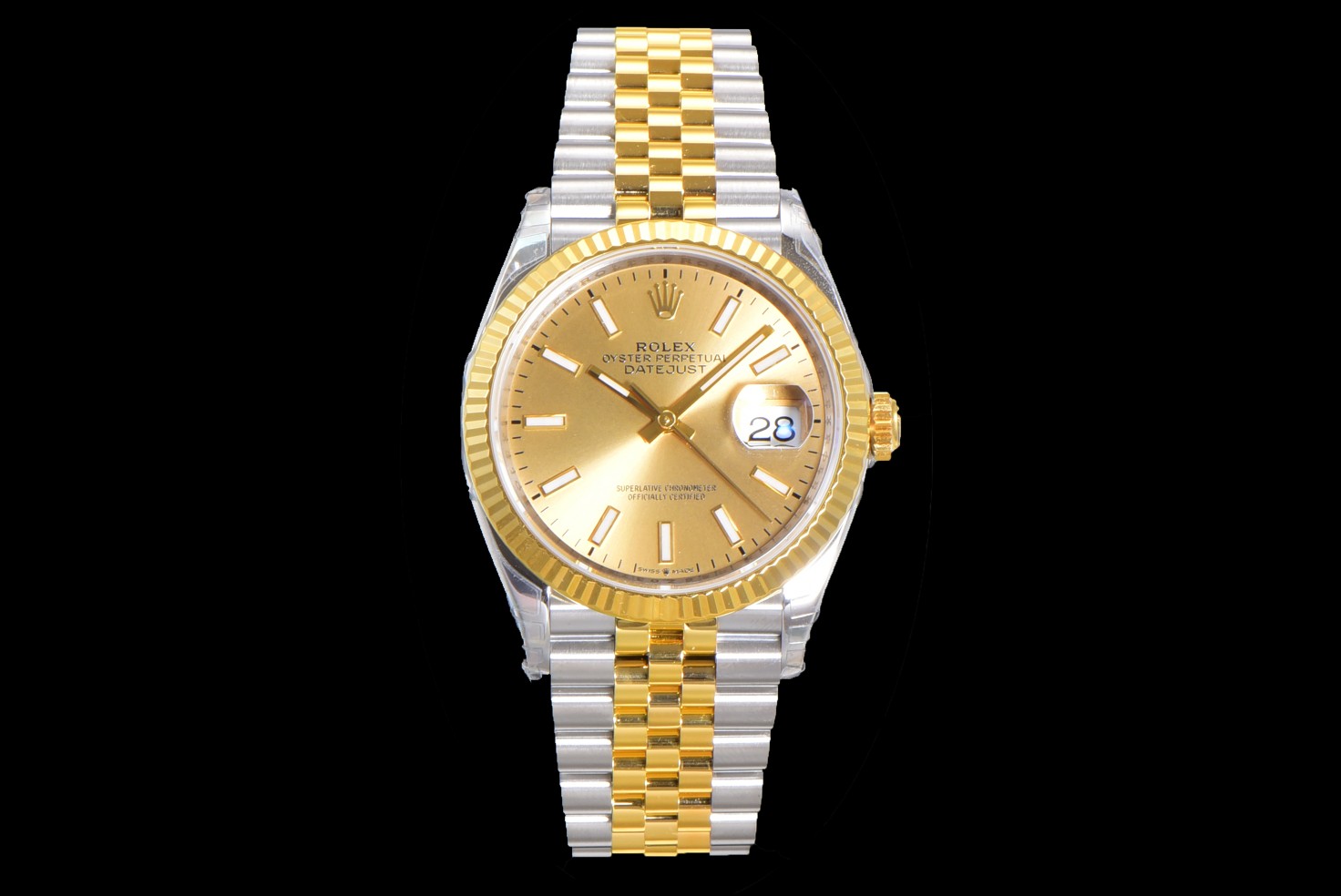 DateJust 36 SS 116233 VSF 1:1 Best Edition 904L Steel YG Stick Dial on Jubilee Bracelet VS3235