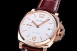 PAM1042 Luminor Due RG VSF Best Edition White Dial on Brown Leather Strap AXXXIV - Image 3