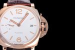 PAM1042 Luminor Due RG VSF Best Edition White Dial on Brown Leather Strap AXXXIV - Image 4