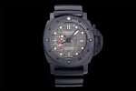 PAM1039 V Carbotech VSF 1:1 Best Edition Grey Sail Dial on Black Rubber Strap P.9010 Clone