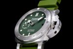 PAM1055 Luminor Submersible 42mm Verde Militare VSF 1:1 Best Edition on Green Rubber Strap P.900 Clone - Image 5