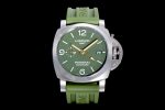 PAM1056 V GMT VSF 1:1 Best Edition Green Dial on Green Rubber Strap P.9011 Super Clone