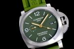 PAM1056 V GMT VSF 1:1 Best Edition Green Dial on Green Rubber Strap P.9011 Super Clone - Image 2
