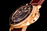 PAM968 V Bronzo VSF 1:1 Best Edition Brown Ceramic Bezel and Dial on Brown Calfskin Strap P.9010 Clone - Image 6