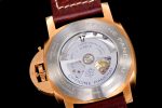 PAM968 V Bronzo VSF 1:1 Best Edition Brown Ceramic Bezel and Dial on Brown Calfskin Strap P.9010 Clone - Image 9