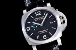 PAM1312 W VSF 1:1 Best Edition Black Dial on Black Leather Strap P.9010 Clone - Image 2
