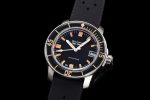 Fifty Fathoms 5008B Barakuda SS 1:1 GSF Best Edition Black Dial on Black Rubber Strap A1151 - Image 4
