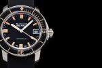 Fifty Fathoms 5008B Barakuda SS 1:1 GSF Best Edition Black Dial on Black Rubber Strap A1151 - Image 5