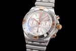 Chronomat B01 42mm SS/RG TF 1:1 Best Edition Silver Dial on SS Bracelet A7750 - Image 3