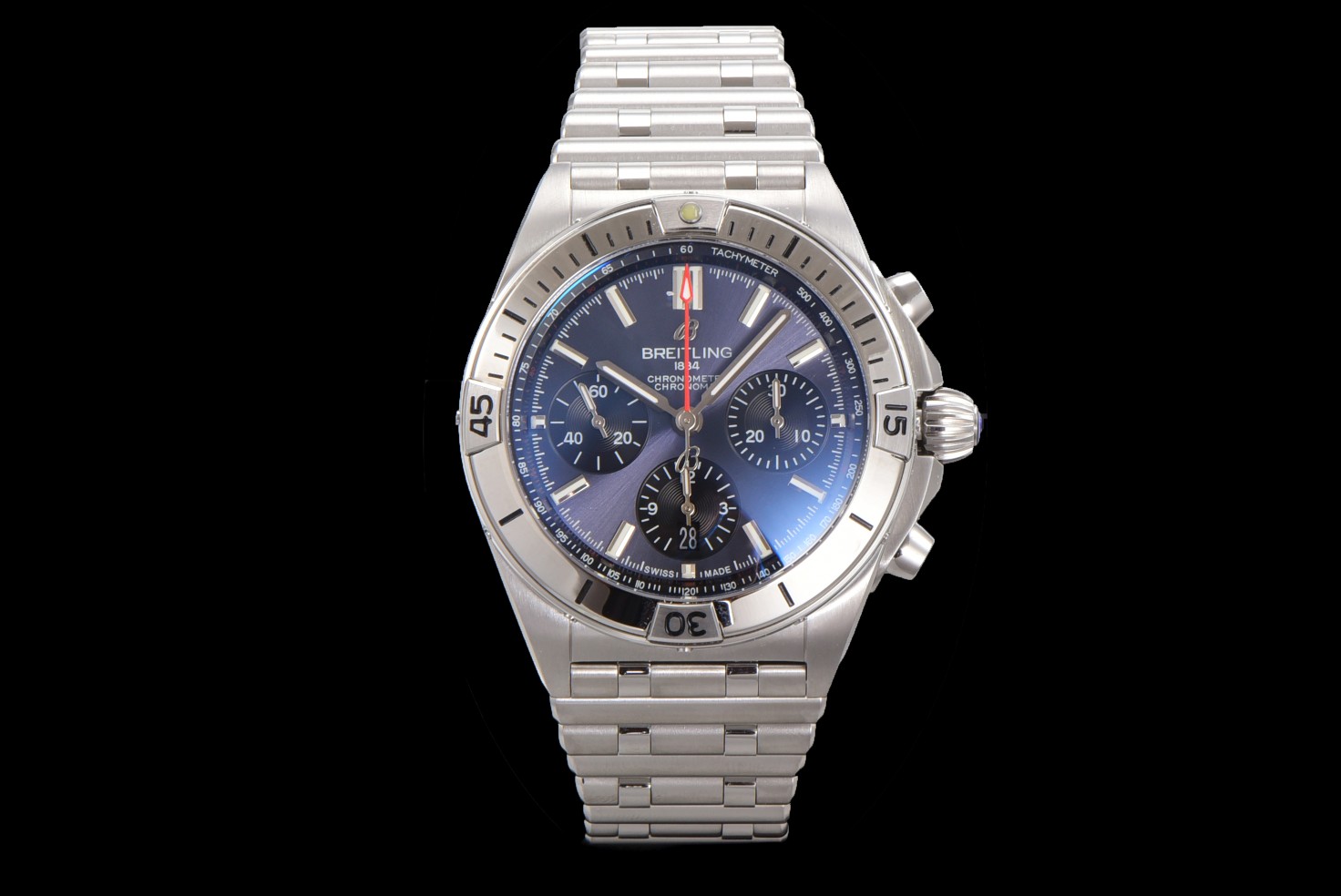 Chronomat B01 42mm SS TF 1:1 Best Edition Blue Dial on SS Bracelet A7750