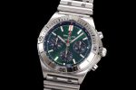 Chronomat B01 42mm SS TF 1:1 Best Edition Green Dial on SS Bracelet A7750 - Image 3