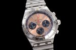 Chronomat B01 42mm SS TF 1:1 Best Edition Pink Dial on SS Bracelet A7750 - Image 2