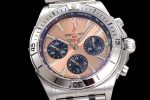 Chronomat B01 42mm SS TF 1:1 Best Edition Pink Dial on SS Bracelet A7750 - Image 5